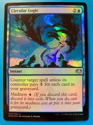 MTG 1x FOIL Circular Logic Dominaria Remastered Pauper Magic the Gathering x1 NM