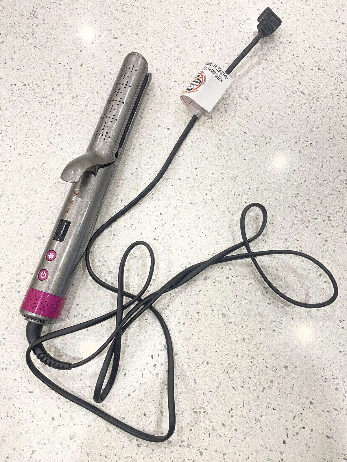 IG INGLAM 360° Airflow Styler Hair Straightener with Cooling Fan AUS-HS-IG01GY