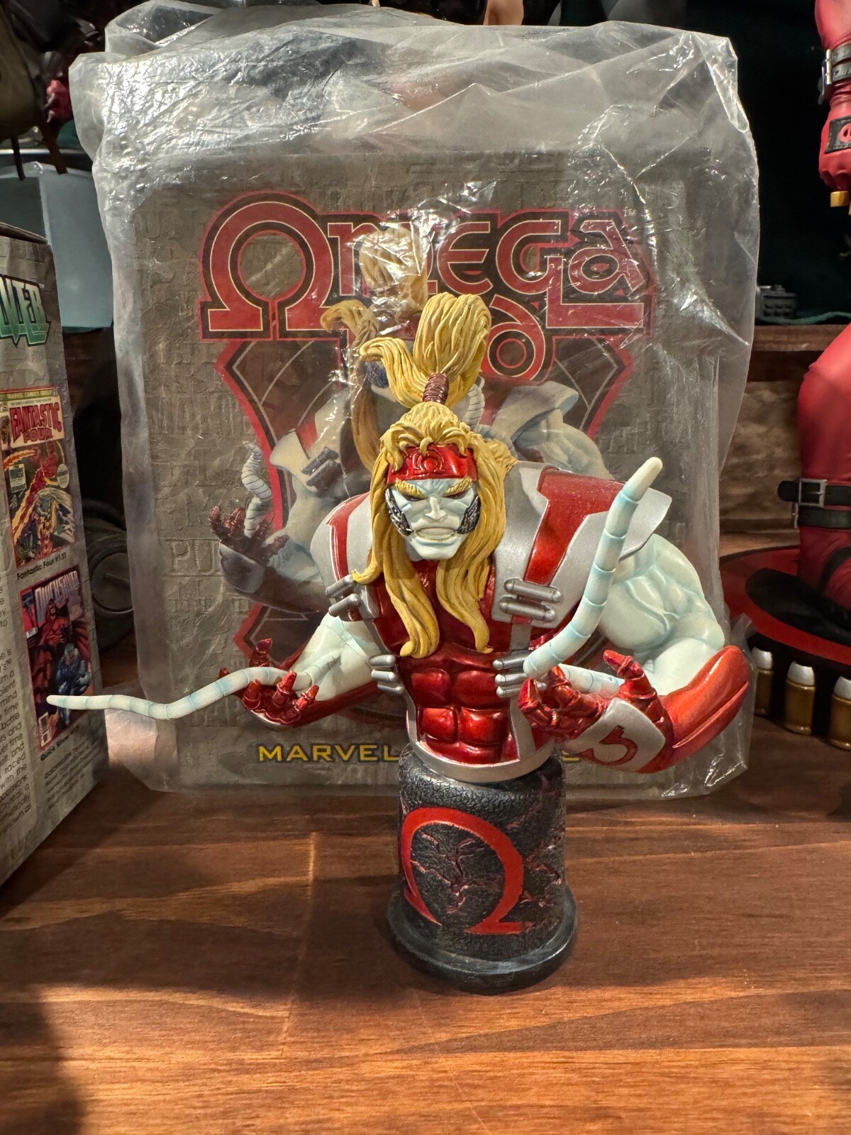 ✠ ΩMEGA RED ✠  MARVEL MINI- BUST Bowen Designs Omega Red Mini Bust Statue Marvel | eBay