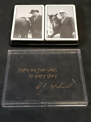 Vtg Playing Cards Redislip Brown & Bigelow There are 2 Side to Every Story Horse