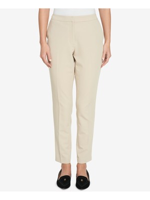 

TOMMY HILFIGER Женские бежевые узкие брюки из твила, Бежевый, HSVP0534