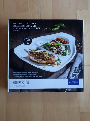 Villeroy & Boch -BBQ Passion 2x Steakteller L - NEU - OVP - 10-4189-7515
