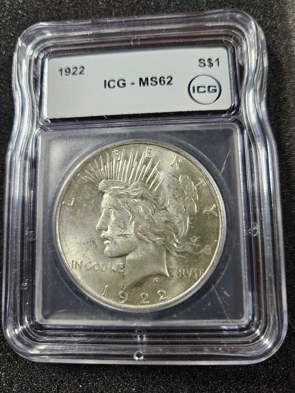 祈り / BU-ZONE 2022 12.b 🌟1922 Peace Dollar BU Uncirculated Mint State 90% Silver $1