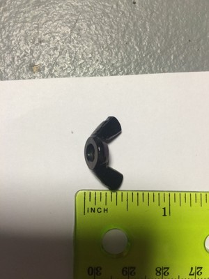 10-32 Wing Nut Black Anodized Qty 25