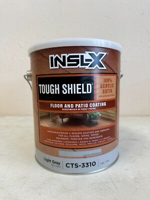 INSL-X Tough Shield Floor & Patio Coating 100% Acrylic Satin - Light Gray