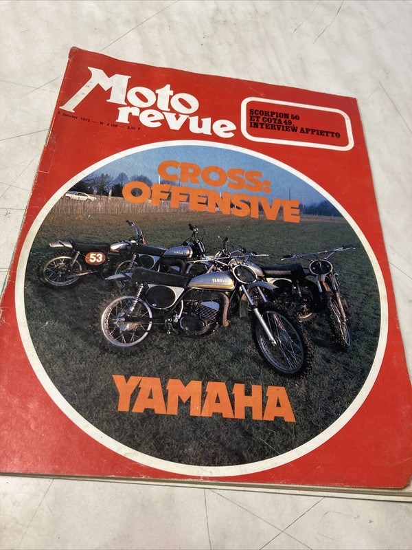 Magazine Moto Revue NÂ° 2106 1973 Scorpion 50 Montesa Cota 49 Appietto Yamaha Etc