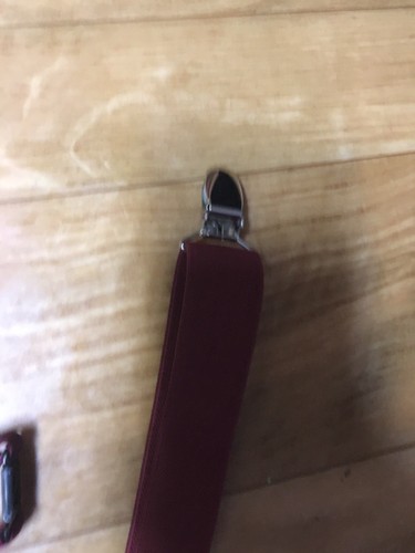 Boys Suspenders Bowtie Set Size 2-6 Wine Maroon Cute!