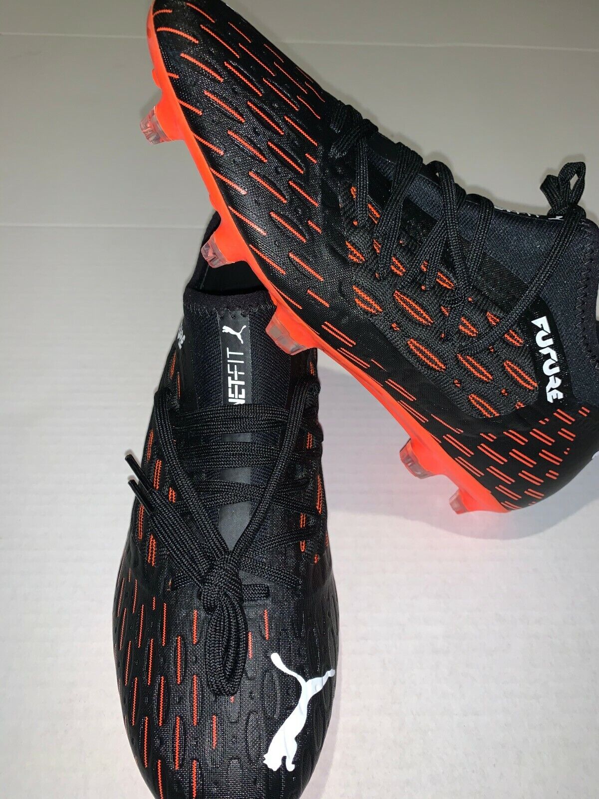 Puma Men s Future 6.3 Netfit Firm Artificial Ground Black Soccer Cleats 106189 eBay