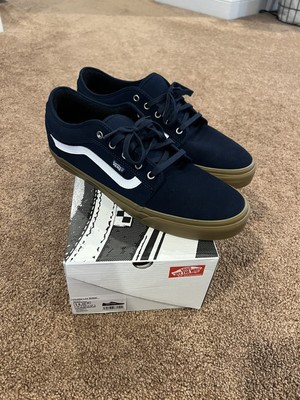 Vans Men's Chukka Low Sidestripe Navy/Gum Skate shoes Size 14 NIB