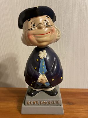 Vintage Ben Franklin Bank Bobblehead 
