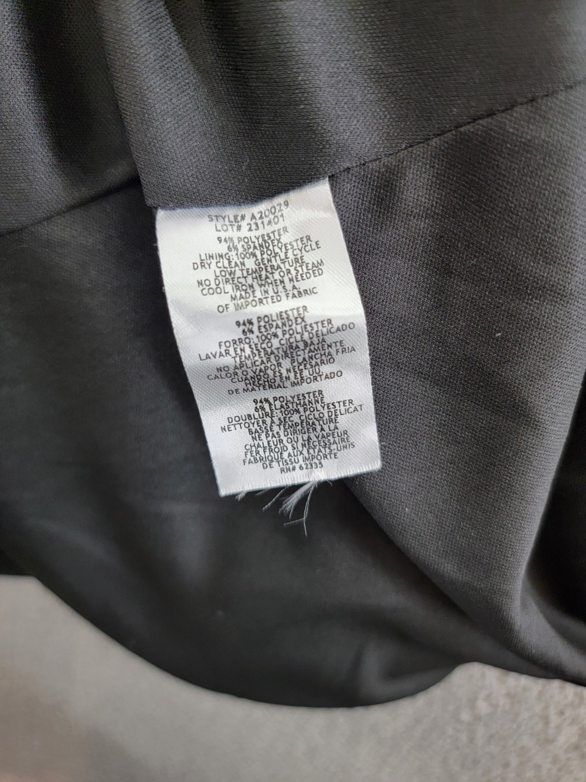 AQUA One-Shoulder Ruffled Gown Women's 6 Black Asymmetric Back Zip Closure - Picture 14 of 15