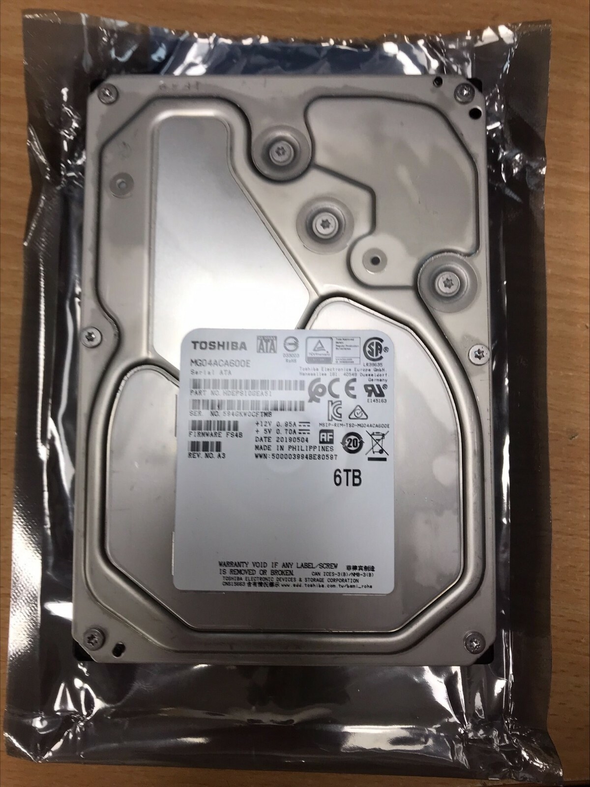 内蔵型ハードディスクドライブ TOSHIBA MG04ACA600E 6TB HDD Amazon | TOSHIBA 東芝 エンタープライズ向け 内蔵