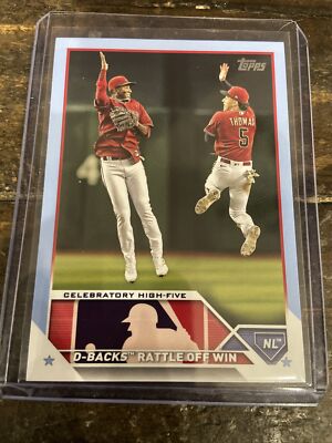 2023 Topps Series 2 Arizona Diamondbacks Father s Day Light Blue /50 High Five