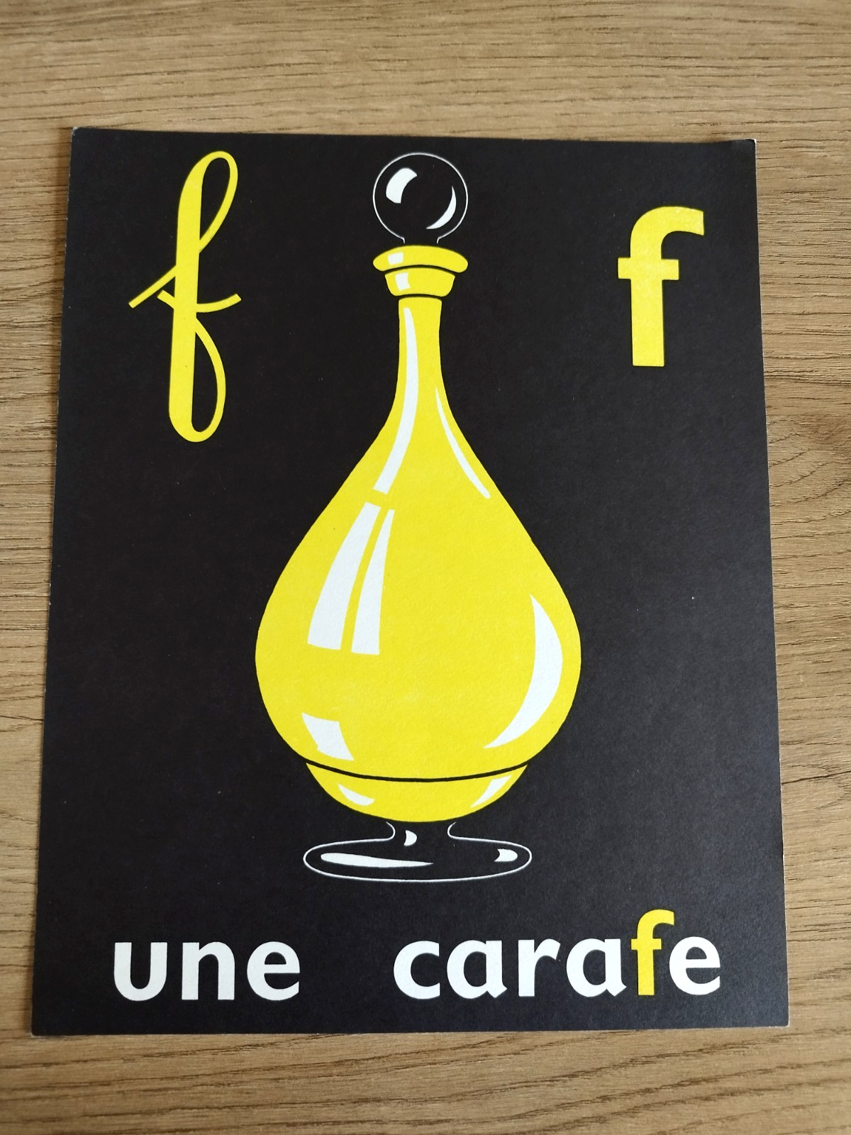 Rossignol affichette f une carafe Charlot-Géron 20x25 excellent état