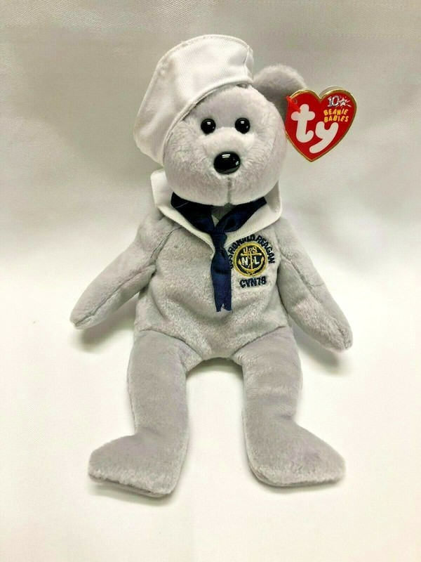 uss ronald reagan beanie baby
