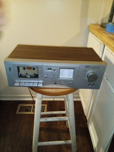 AKAI CS-M01 Vintage Cassette Tape Deck Player Recorder Tested & Works Great!