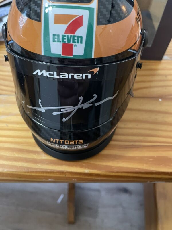 Tony Kanaan Signed 2024 McLaren IndyCar 1:2 Scale Helmet 