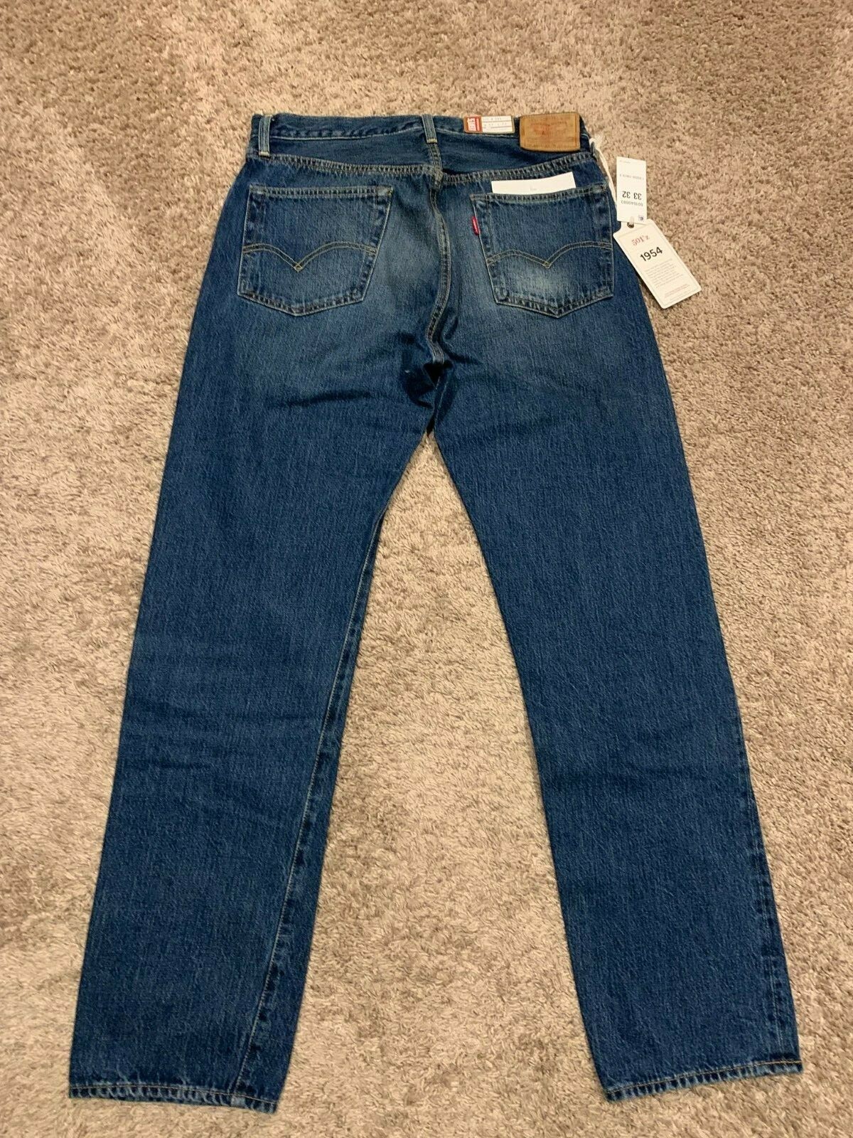 Pre-owned Levi's Lvc 1954 501z Xx Selvedge Jeans 33x32 Rt$278 0093 U44 In Blue