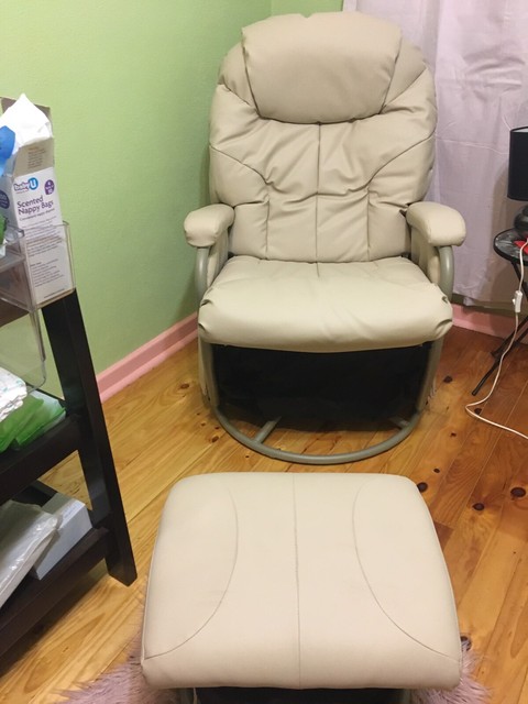 childcare glider and ottoman