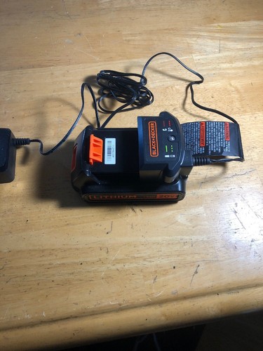 black and decker 20v lithium battery 1.5ah Charger New