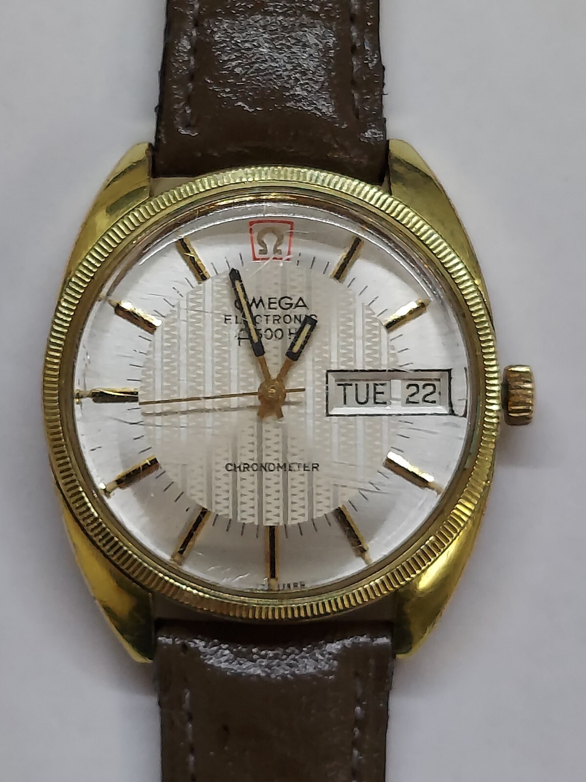 VINTAGE OMEGA ELECTRONIC F300HZ CHRONOMETER WATCH 