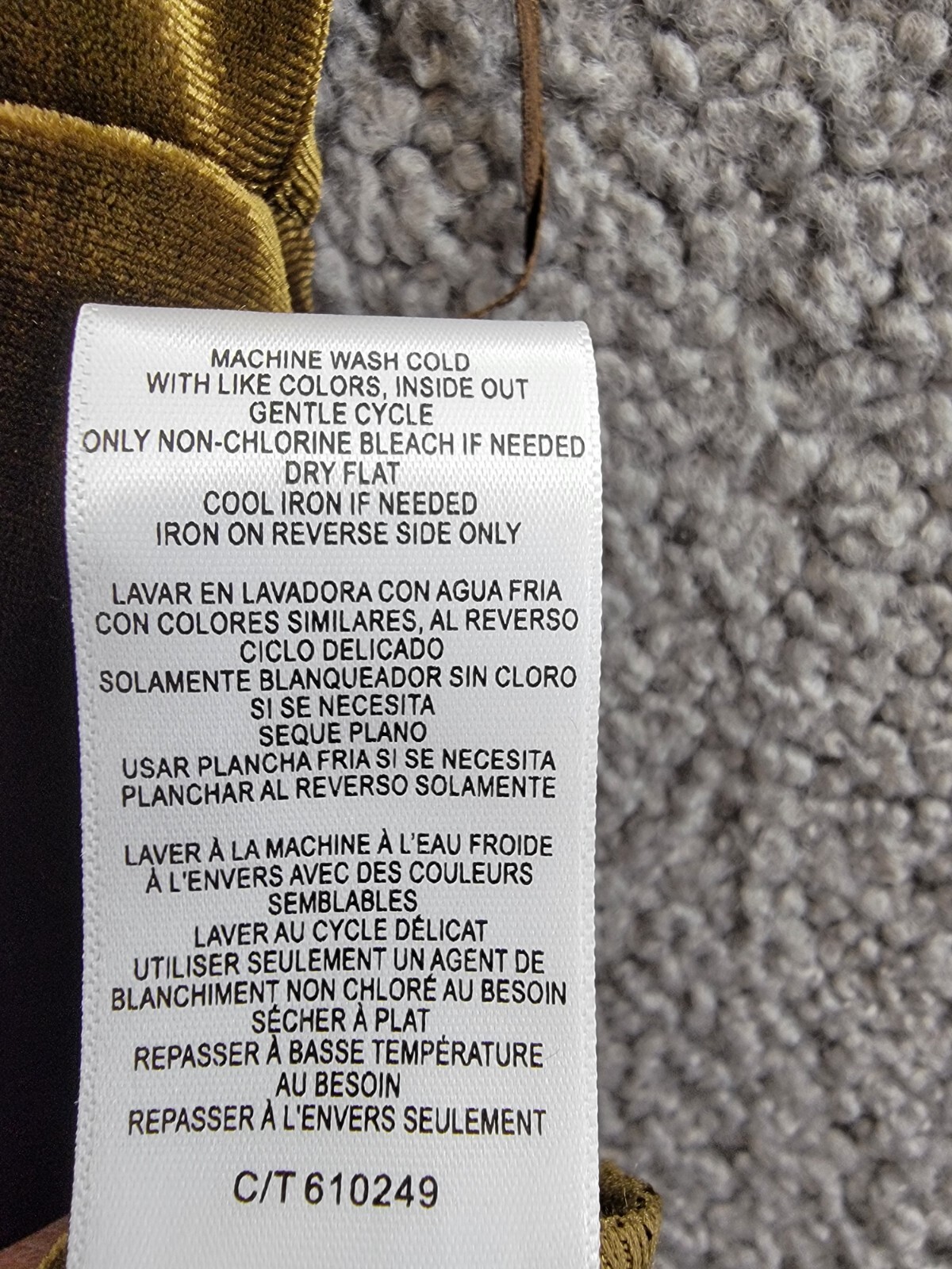 Taylor Petite Cowl-Neck Sleeveless Midi Velvet Dress Women's 8P Olive Back Zip~ - Picture 14 of 16