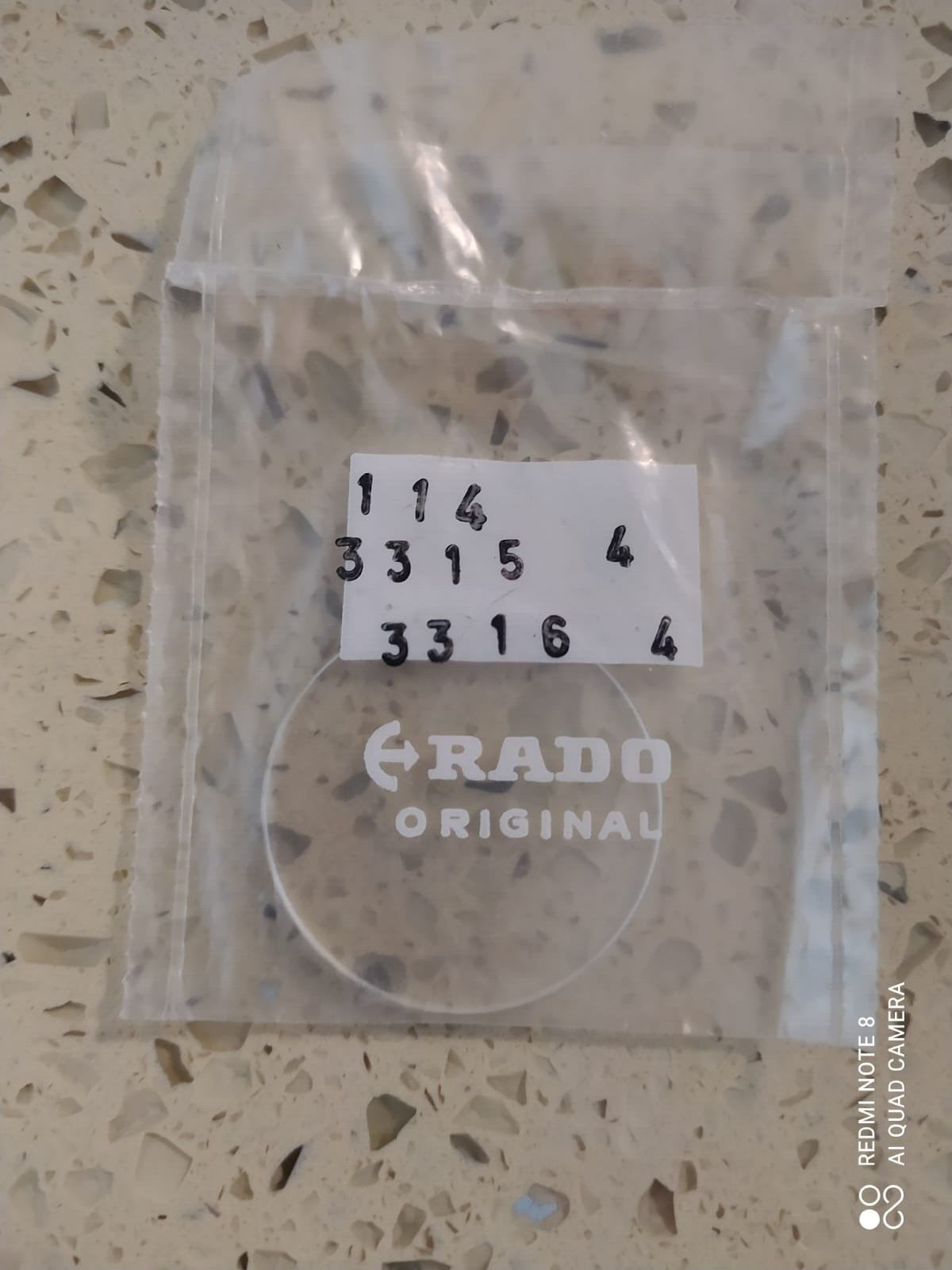 RADO ラドー QUARTZ 114.3315.4 10ATU Original RADO Crystal RADO Quartz Ref 114.3315.4/3316.4 NOS