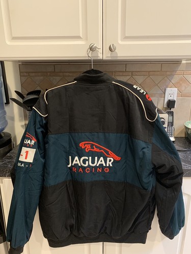 Jaguar F-1 Formula 1 Racing Bomber Jacket Coat Mens Large World Championship