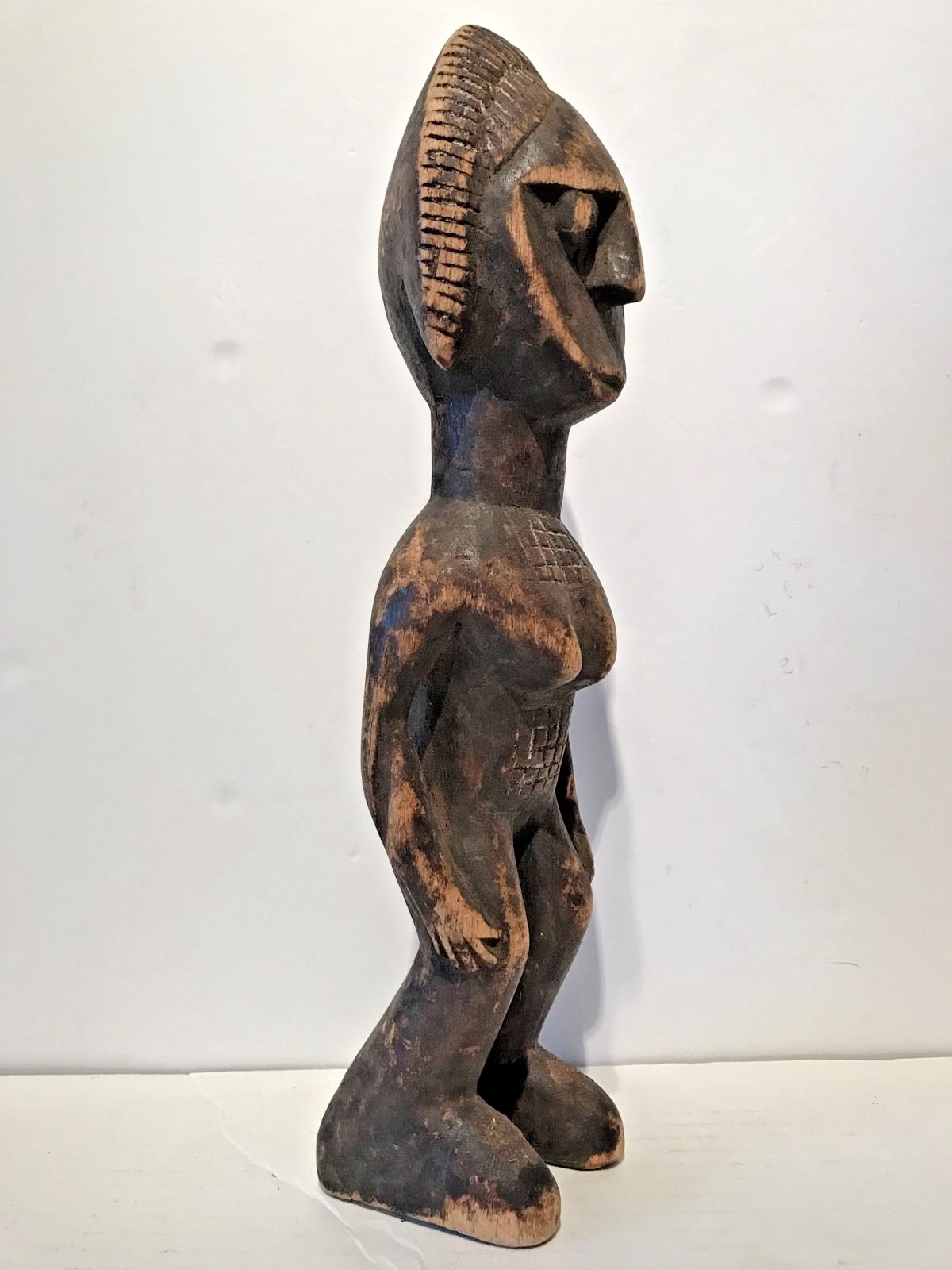 Antique Wooden Babli Fertility Doll