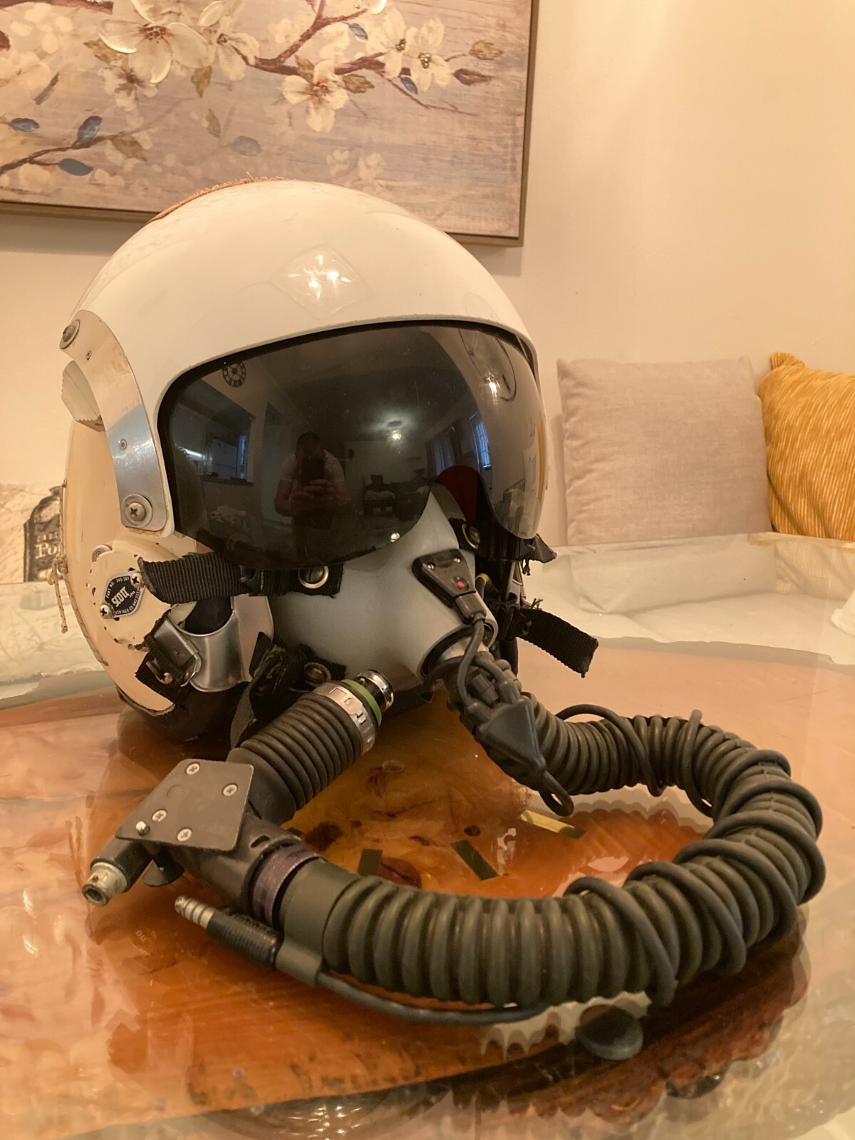 SCOTT Gentex Helmet + Mask Complete Vintage Fighter Pilot