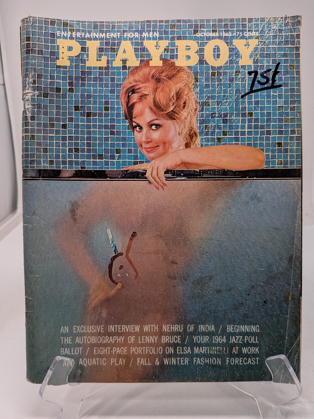 Playboy Magazine October 1963 🔥 CG Joey Thorpe 🔥 PM Victoria Valentino 🔥 F