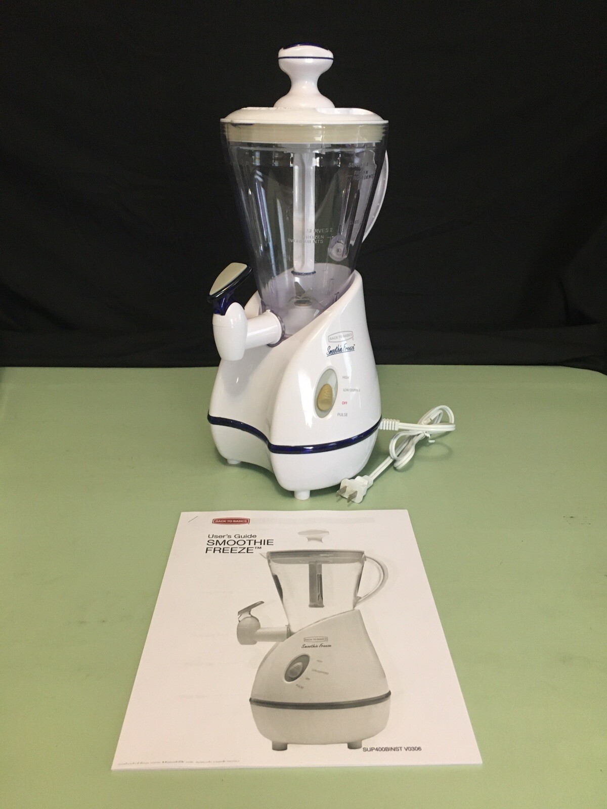 Back to Basics SUP400B Blender SMOOTHIE Freeze Blender