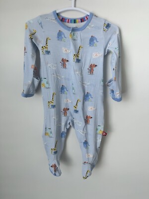 Magnetic Me Ready Jet Go Modal Magnetic Footie Pajama One Piece Newborn 5-8 Lbs
