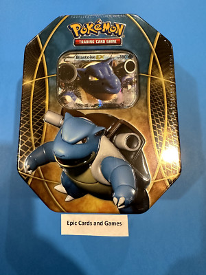 ( BLASTOISE EX TIN ) Pokemon 2014 - Sealed - Flashfire Plasma blast Furious Fist