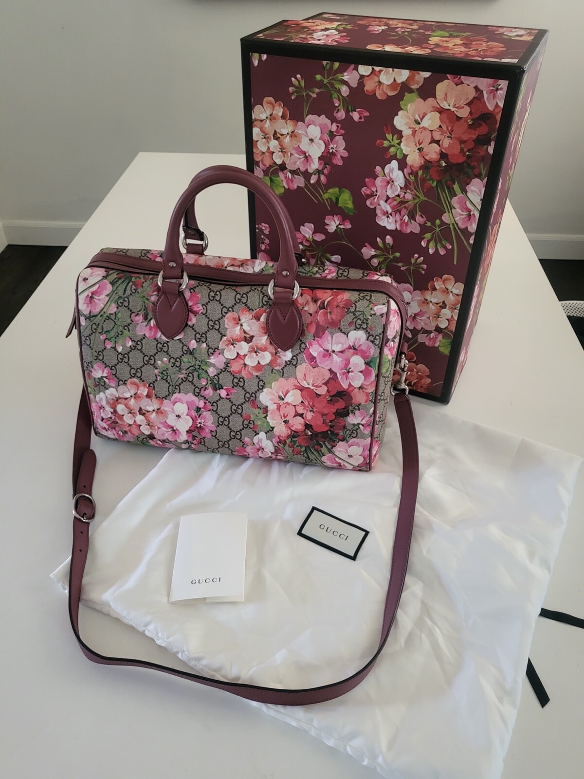 人気商品！GUCCI　GGブルームスボストンバック GUCCI BLOOMS BOSTON BAG GG SUPREME BEAUTIFUL PREOWNED | eBay
