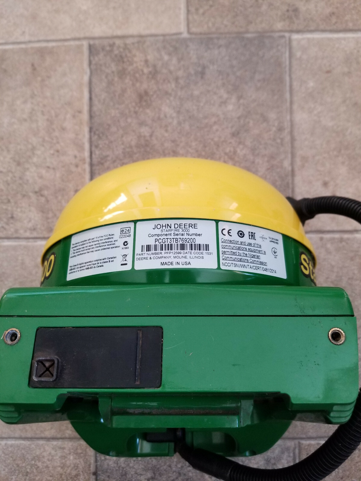 John Deere GreenStar Starfire 3000 GPS Receiver SF1, SF2, & RTK Activation's