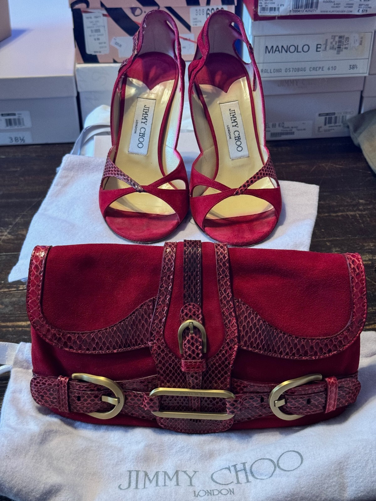 Jimmy Choo ミドルサンダル レッド SS25 $_57.JPG?set_id=880000500F