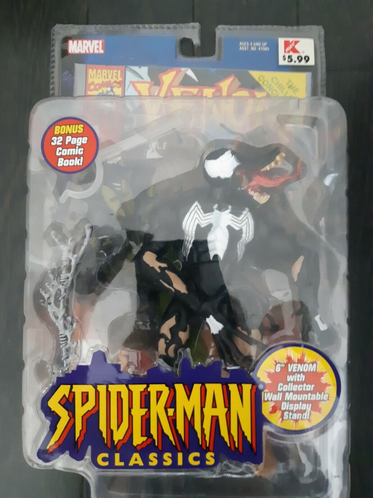 Venom - Spiderman Classics Toy Biz Action Figure 2000 (NIB Venom - Spiderman Classics Toy Biz Action Figure 2000 (NIB