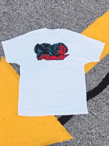 Vintage 90s Fort Wayne Fury CBA Basketball Graphic T Shirt