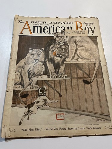 American Boy Vintage Magazine - January 1930 - Fiction - Articles - Humor - Ads