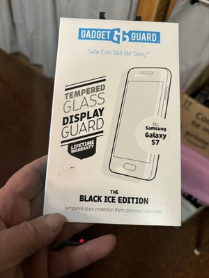Samsung Galaxy S7 Gadget Guard Black Ice Screen Protector Tempered Glass