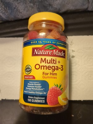 Nature Made Multi for Him Plus Omega-3 Gummies 150ct