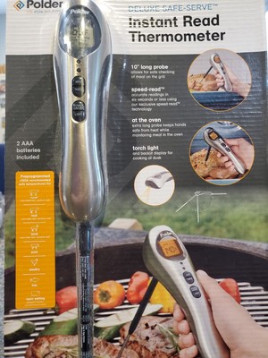 Polder Deluxe Safe-Serve Instant Read Thermometer *NEW* 10'' probe