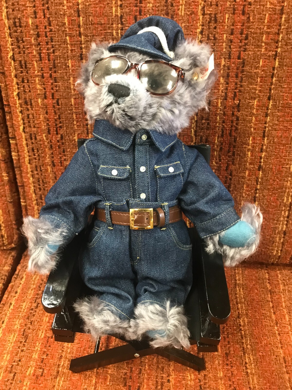 99 Steiff Blue Teddy Bear Director Akira Kurosawa Chair Ltd