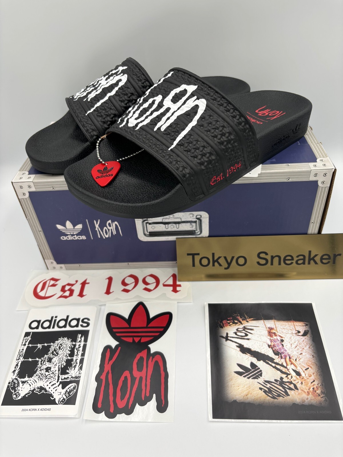 Korn adidas Adilette IH3753 Black Footwear White Better
