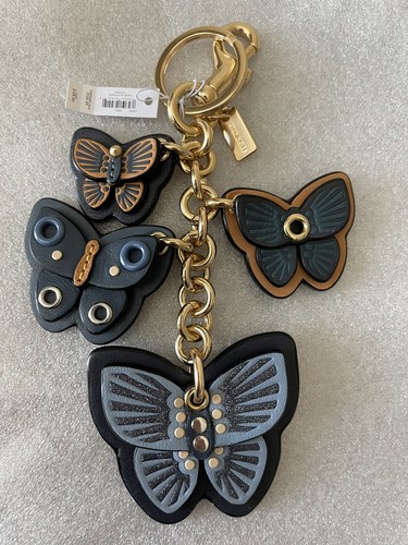 Coach Butterfly Cluster Bag Charm IM/Denim Multi C8224 | eBay
