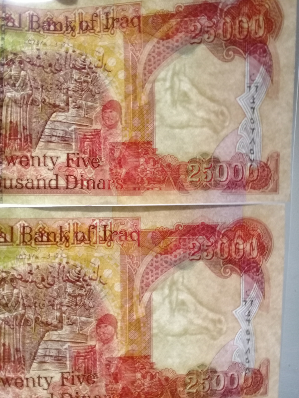 150,000 IRAQI DINAR IQD (6) 25,000 NOTES UNCIRCULATED AUTHENTIC & FREE DELIVERY