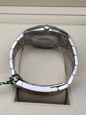 Pre-owned Rolex Brand  Datejust 41 126331 18k Rose Steel Fluted Sundust Dial Oyster B&p