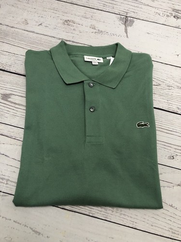 Lacoste Men's Polo Shirt Short Sleeve Classic Fit Khaki