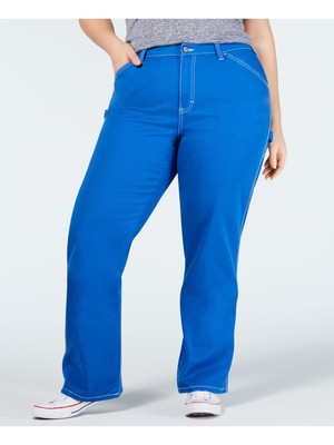 

DICKIES Женские синие брюки с карманами и контрастной строчкой, Синий, PCP20